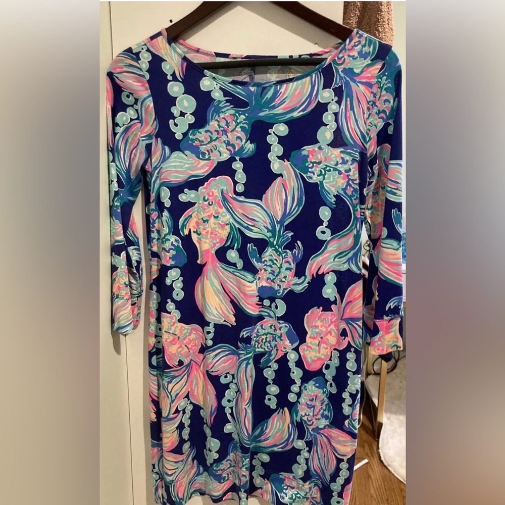 Lilly Pulitzer Tshirt Dress in “going Coastal”--size XS